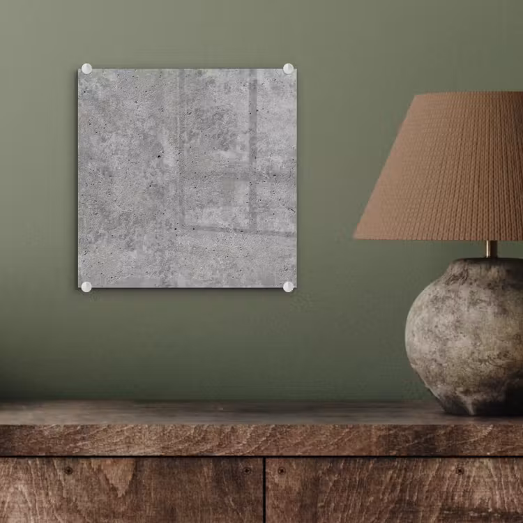 Glas schilderij - Beton - Leisteen - Grijs - Betonstructuur — 4