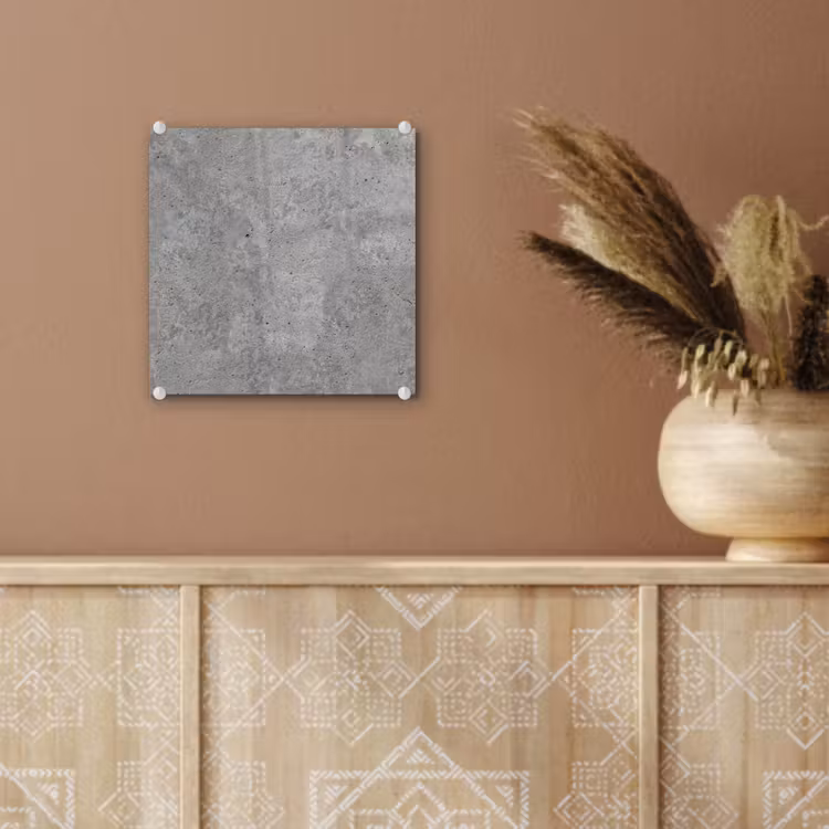 Glas schilderij - Beton - Leisteen - Grijs - Betonstructuur — 6
