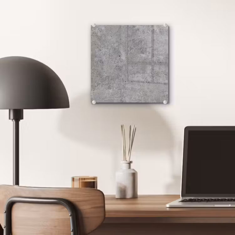 Glas schilderij - Beton - Leisteen - Grijs - Betonstructuur — 7