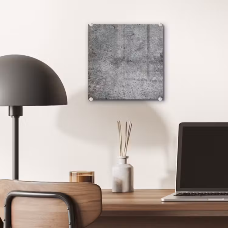 Glas schilderij - Beton - Leisteen - Grijs -Betonstructuur — 7