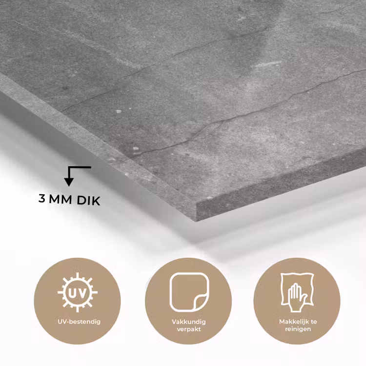 Glas schilderij - Beton - Muur - Cement — 2