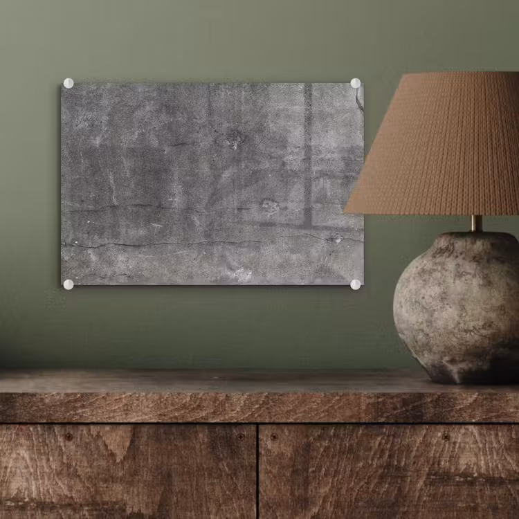 Glas schilderij - Beton - Muur - Cement — 3