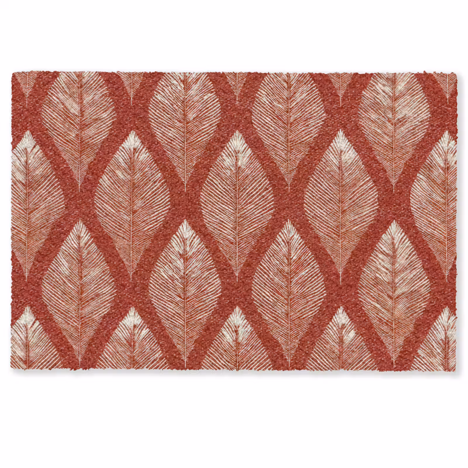 Deurmat - Bladeren - Rood - Elegant — 1