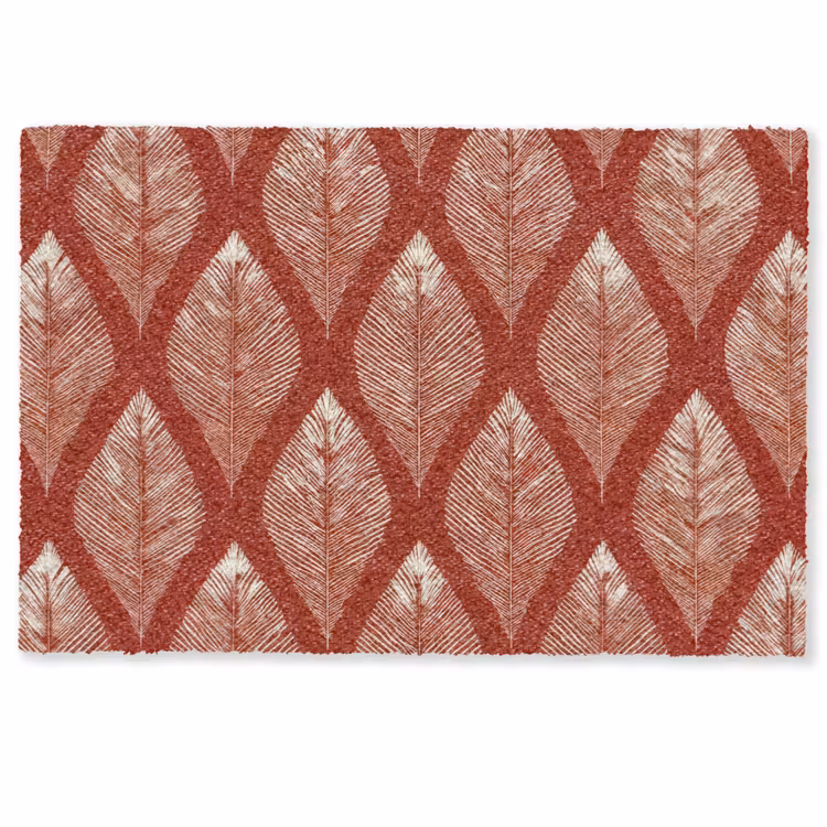Deurmat - Bladeren - Rood - Elegant — 1