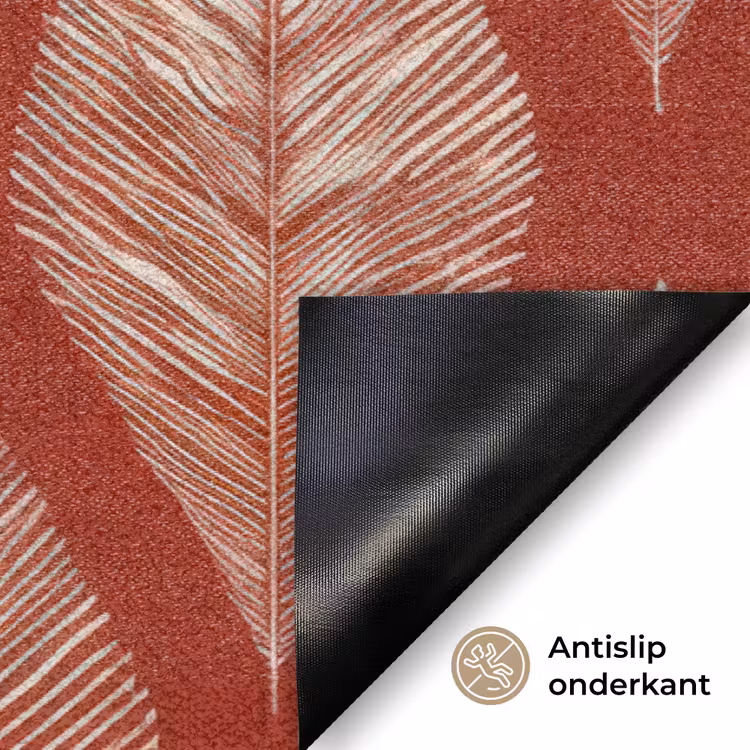 Deurmat - Bladeren - Rood - Elegant — 6