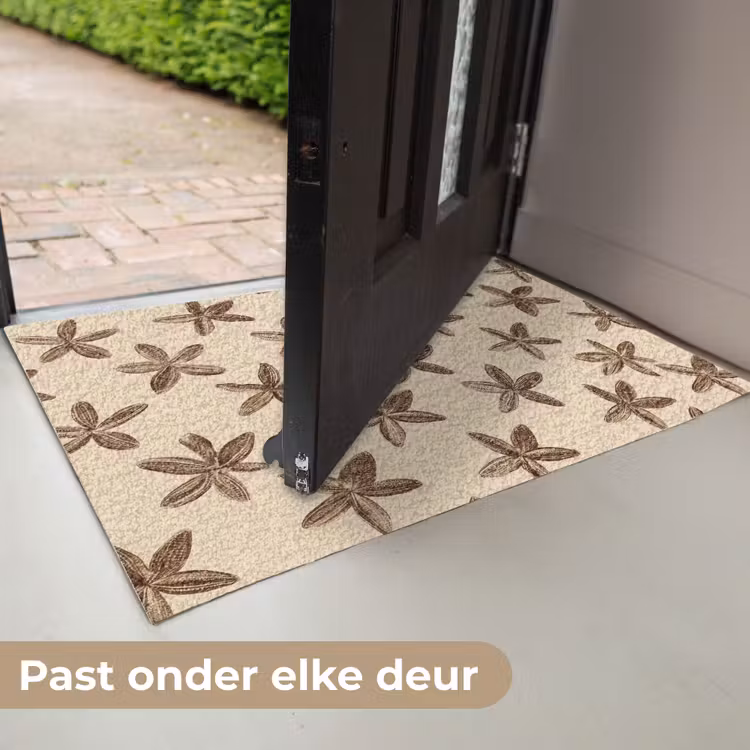 Deurmat - Sterren - Bruin - Natuurlijk — 7