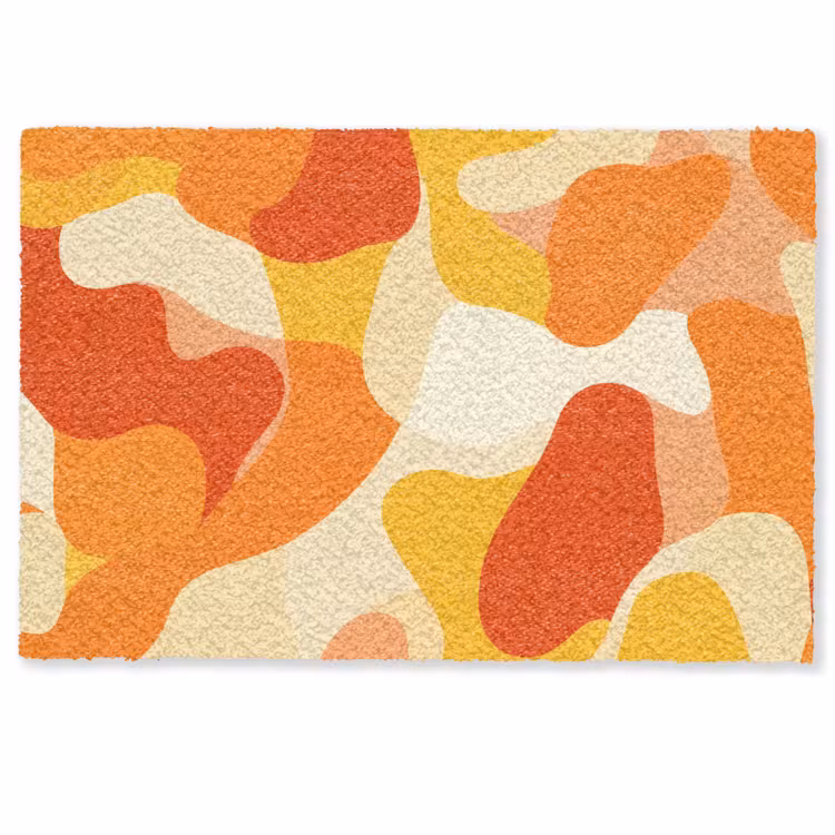 Deurmat - Abstract - Vormen - Oranje — 1