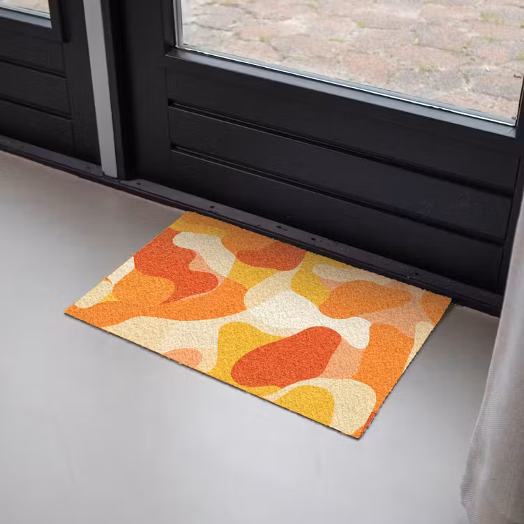 Deurmat - Abstract - Vormen - Oranje — 2