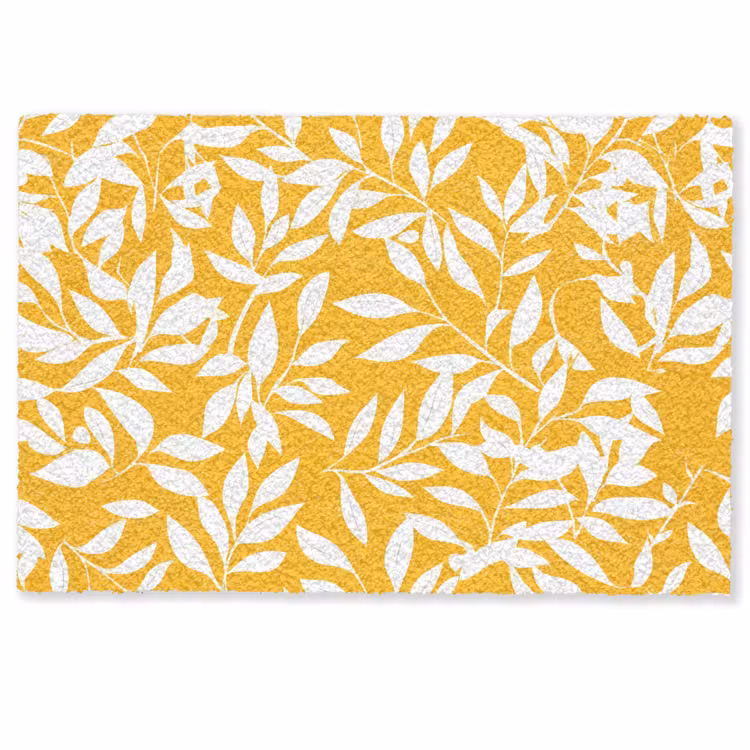 Deurmat - Bladeren - Takken - Geel — 1
