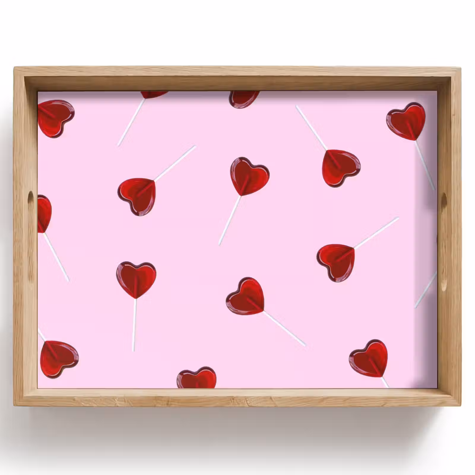 Dienblad - Roze - Hart - Lolly - Snoep — 1