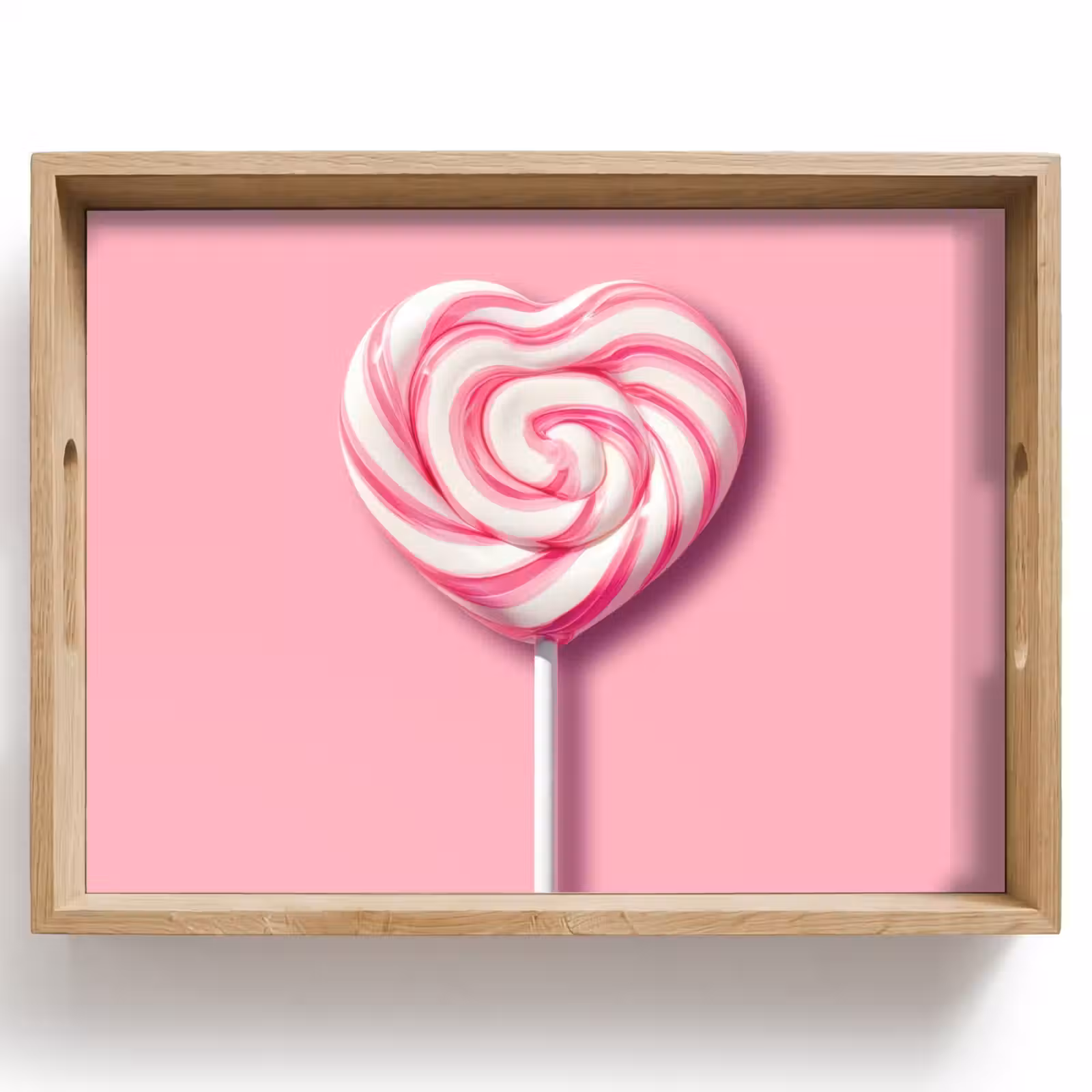 Dienblad - Snoep - Lolly - Hart- Roze — 1