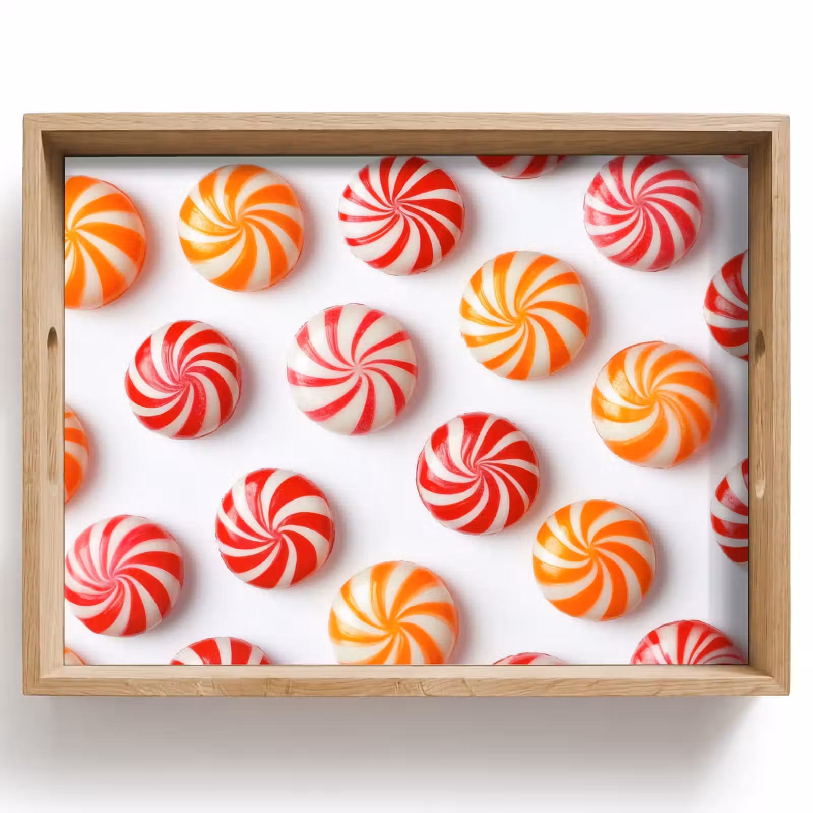 Dienblad - Snoep - Patroon - Rood - Oranje — 1