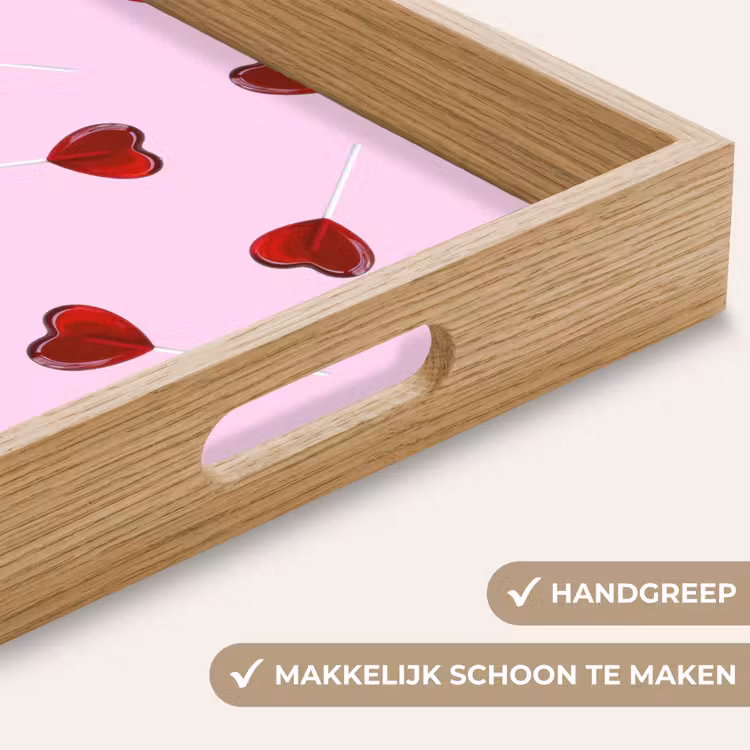 Dienblad - Roze - Hart - Lolly - Snoep — 5