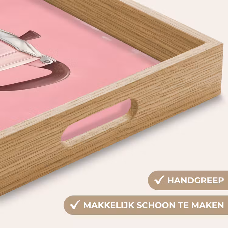 Dienblad - Roze - Mokkapot - Illustratie - Koffie — 5