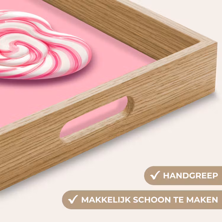 Dienblad - Snoep - Lolly - Hart- Roze — 5