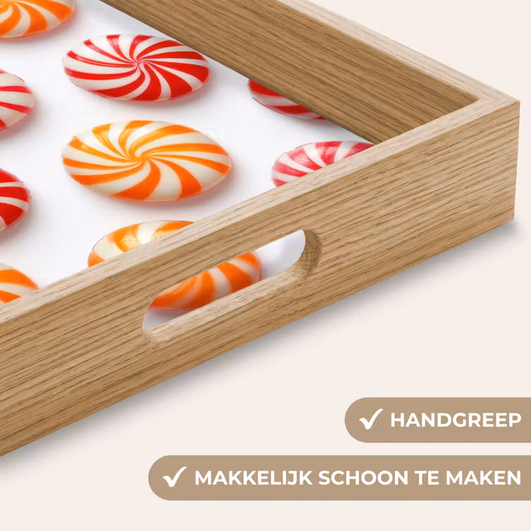 Dienblad - Snoep - Patroon - Rood - Oranje — 5