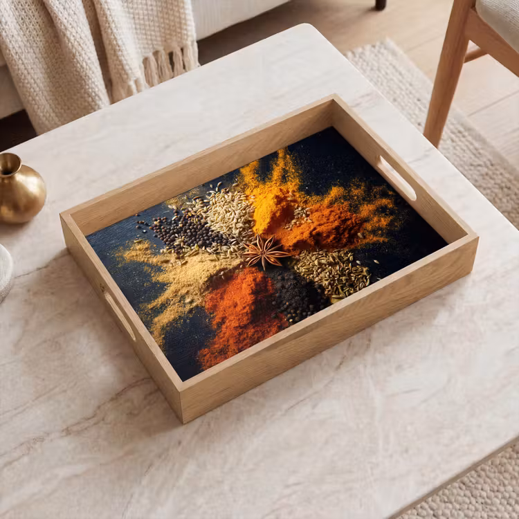 Dienblad - Specerijen - Explosie - Oranje — 2