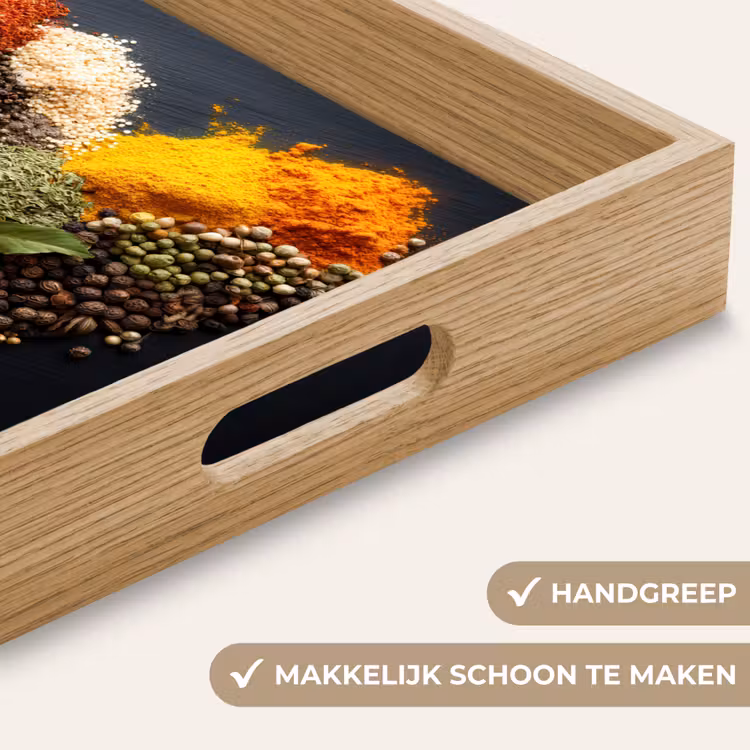 Dienblad - Specerijen - Mix - Hartvorm - Zwart — 5