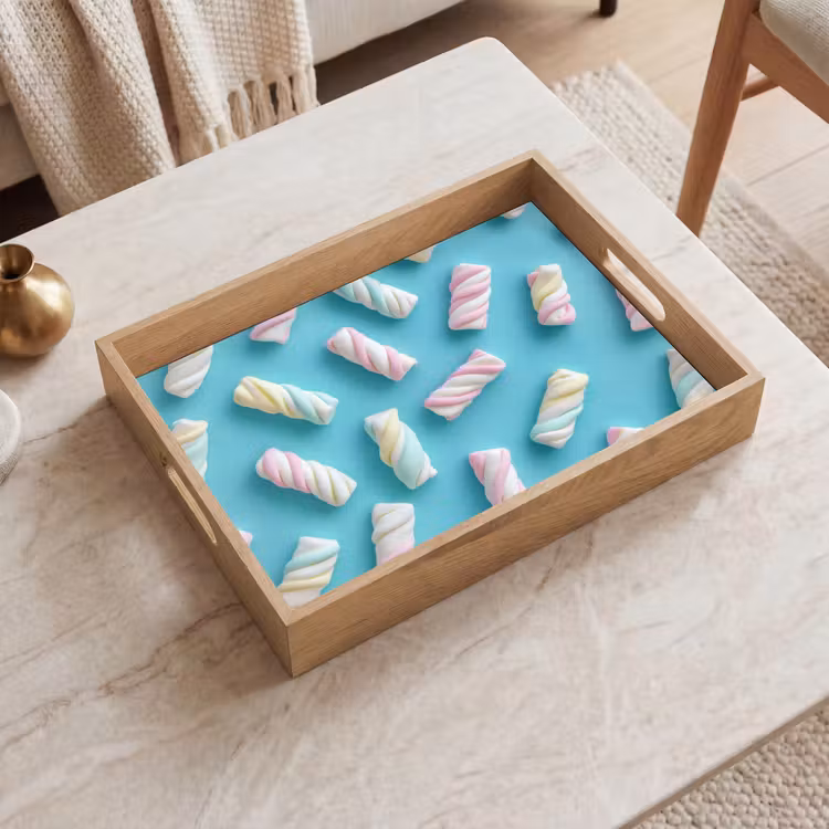 Dienblad - Spekjes - Pastel - Snoep - Blauw — 2