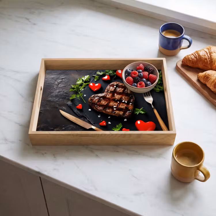 Dienblad - Steak - Hart - Bestek — 4