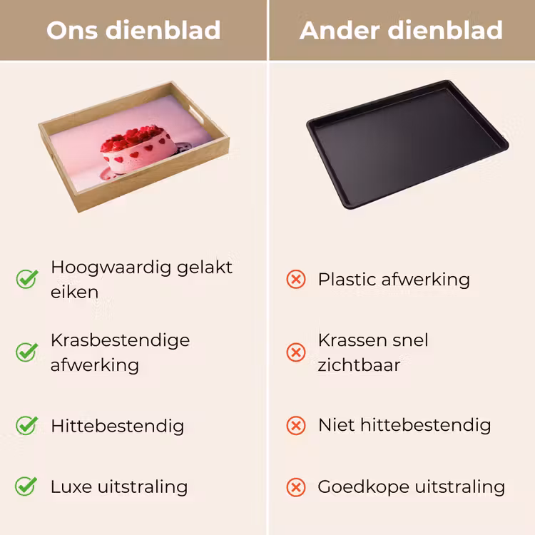 Dienblad - Taart - Hart - Roze — 3