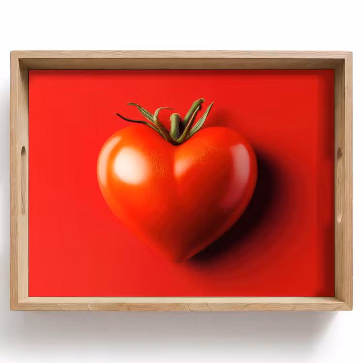 Dienblad - Tomaat - Rood - Hart — 1
