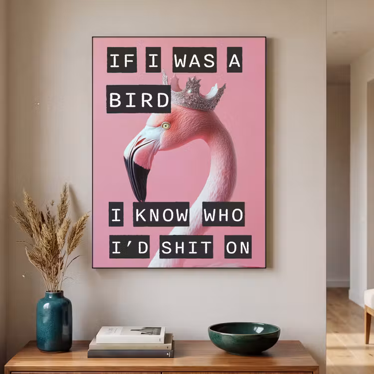 Art Frame - Flamingo - Roze - Vogel - Decoratie — 2