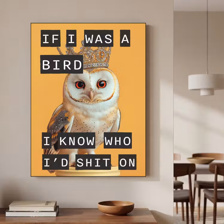 Art Frame - Geel - Uil - Vogel - Decoratie — 5