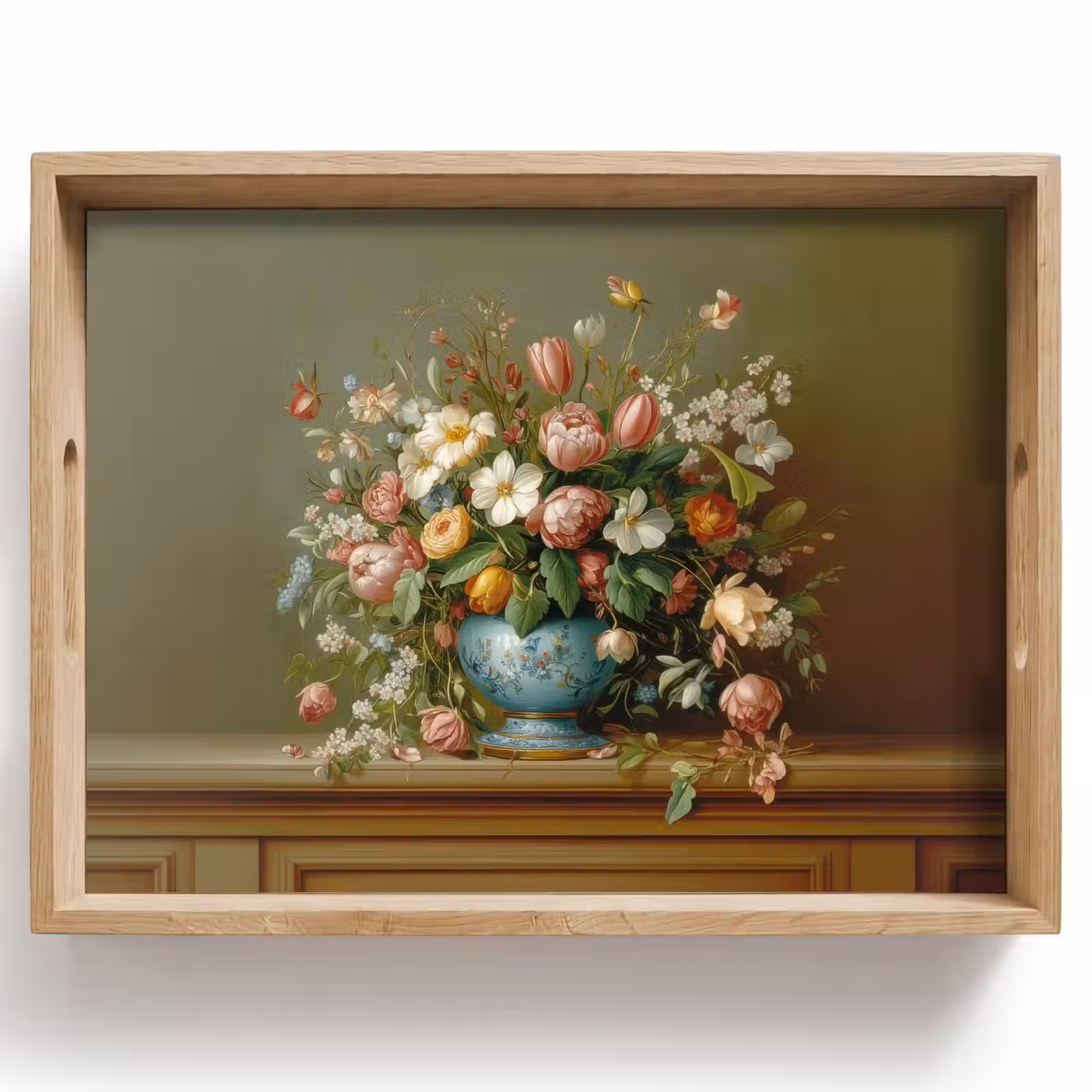 Dienblad - Vaas - Pastel - Kleuren - Bloemen — 1