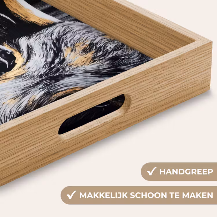 Dienblad - Stier - Hoorns - Snuit - Goud — 5