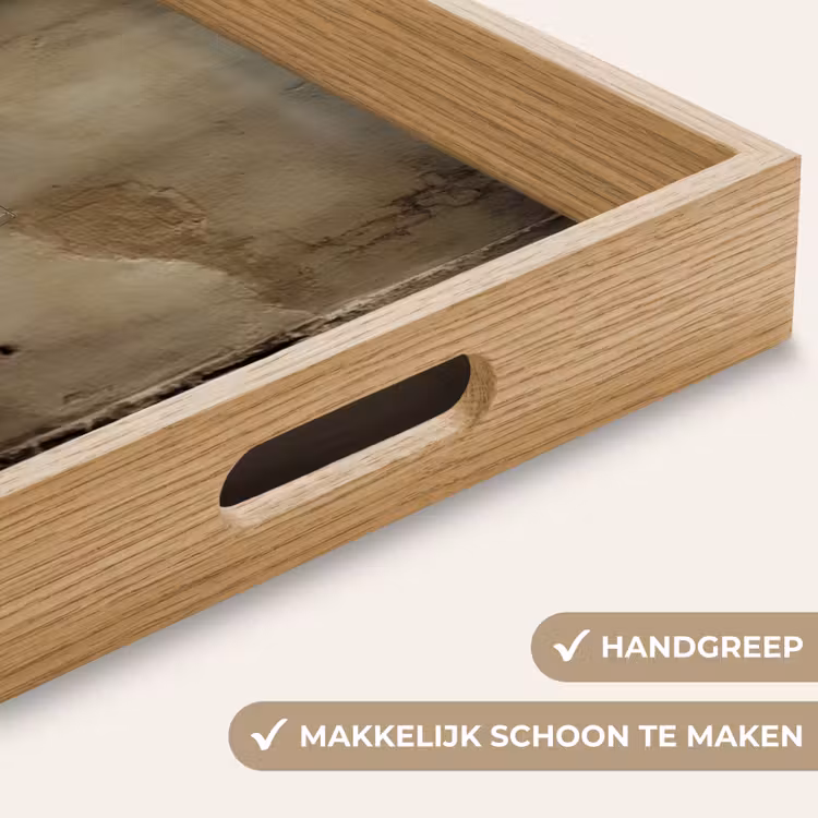 Dienblad - Strik - Beige - Witte - Wijn — 5