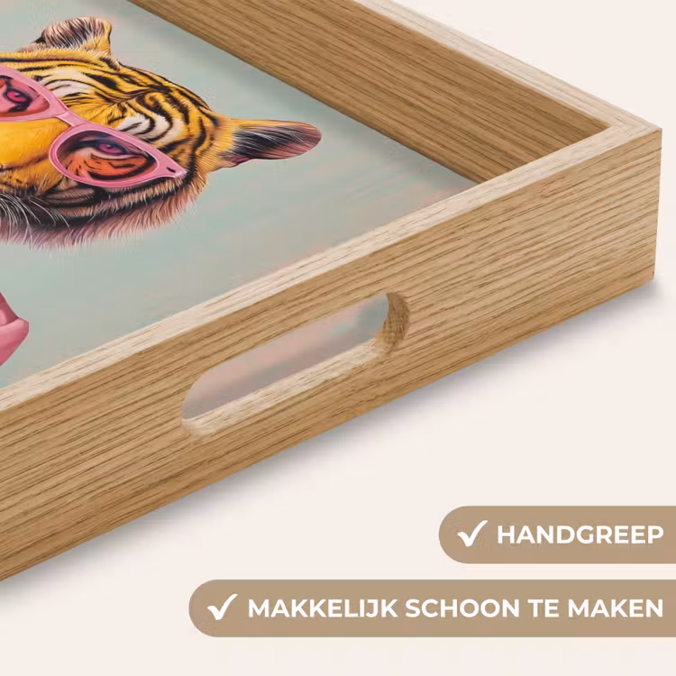 Dienblad - Tijger - Strik - Jasje - Roze — 5