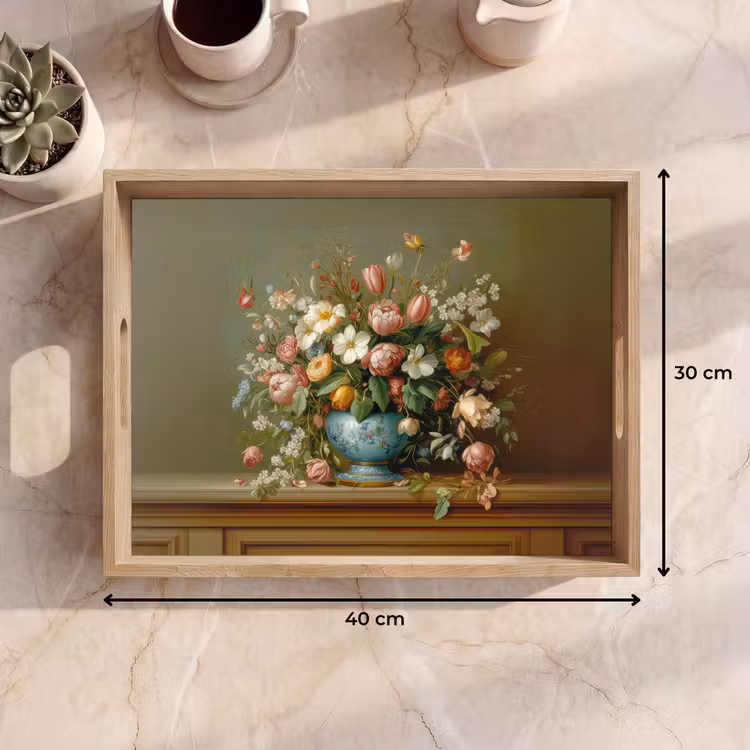Dienblad - Vaas - Pastel - Kleuren - Bloemen — 9