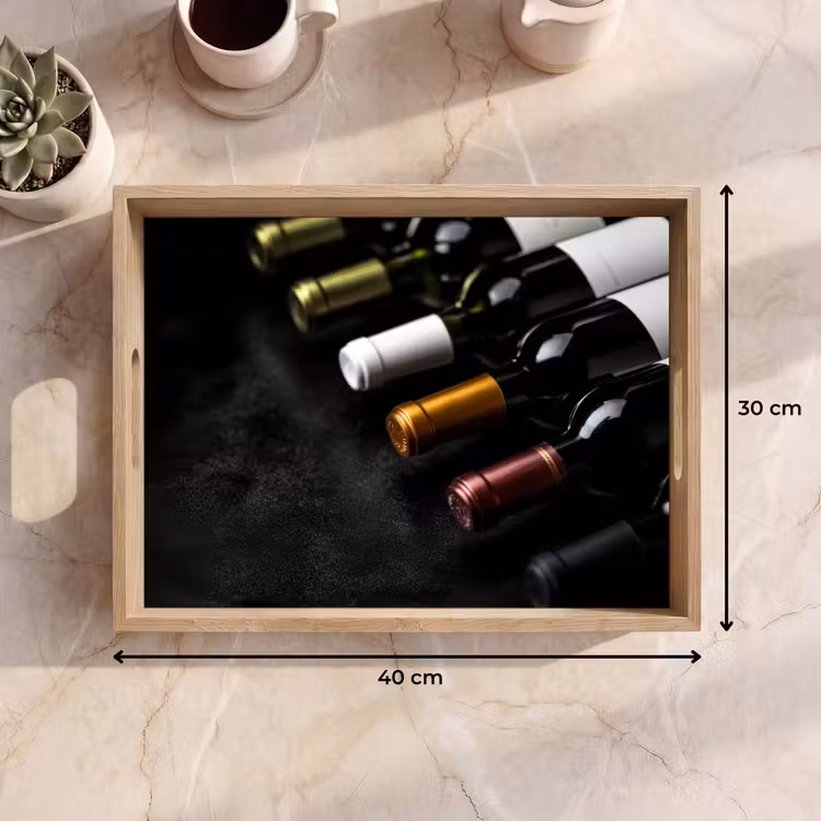 Dienblad - Wijn - Flessen - Variatie - Smaken — 9