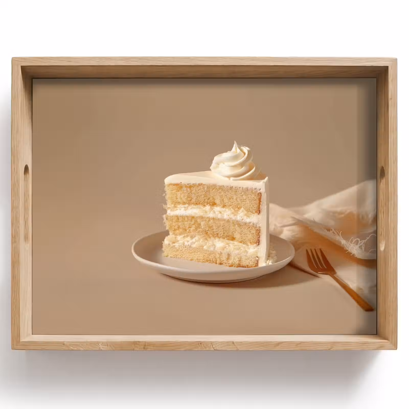 Dienblad - Vanilletaart - Cake - Romig — 1