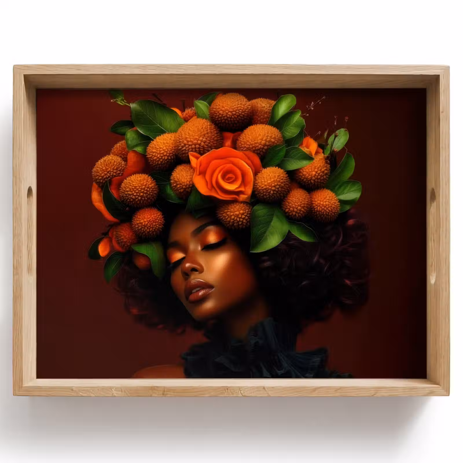Dienblad - Vrouw - lychee - exotisch — 1