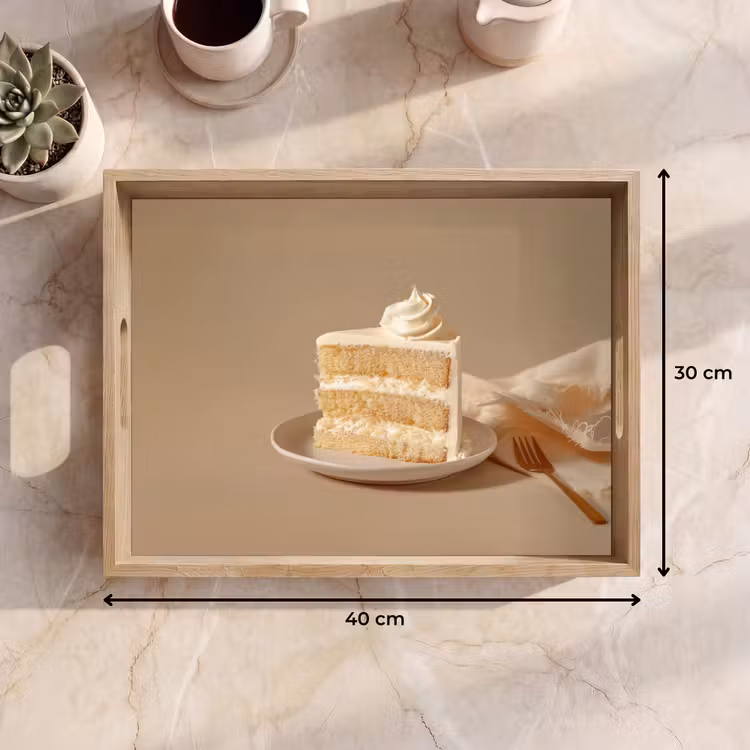 Dienblad - Vanilletaart - Cake - Romig — 9