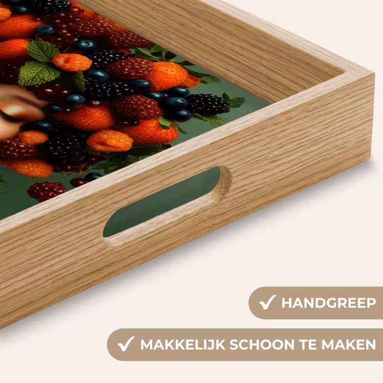 Dienblad - Vrouw - Aardbeien - Frambozen - Bramen - Bessen — 5