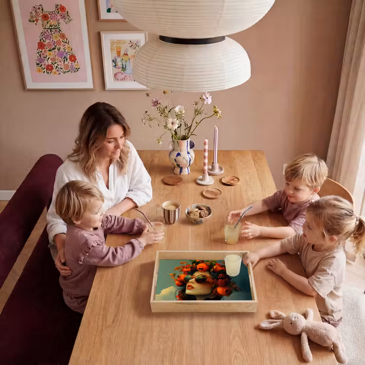 Dienblad - Vrouw - Granaatappel - Herfst - Zonnebril — 7