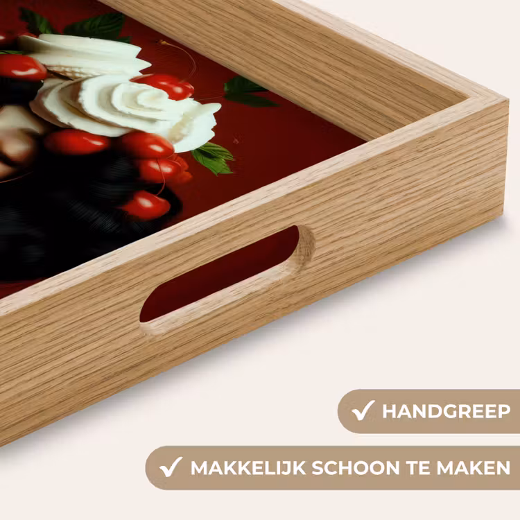 Dienblad - Vrouw - Kersen - Slagroom — 5