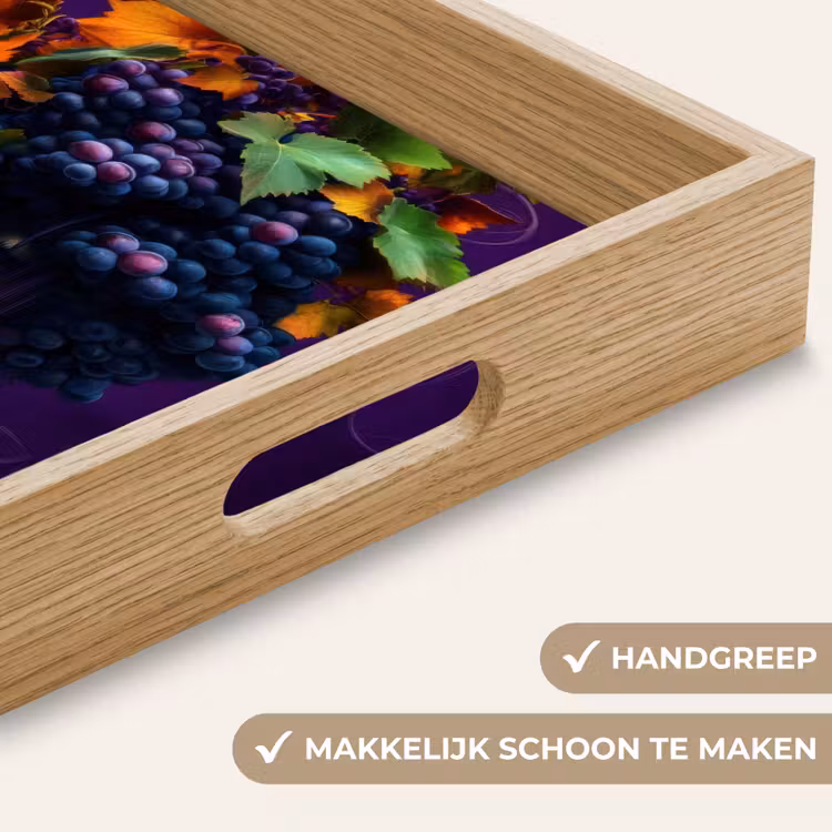 Dienblad - Vrouw - Paars - Druiven — 5