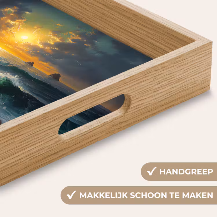 Dienblad - Zee - Zon - Golven - Rotsen — 5