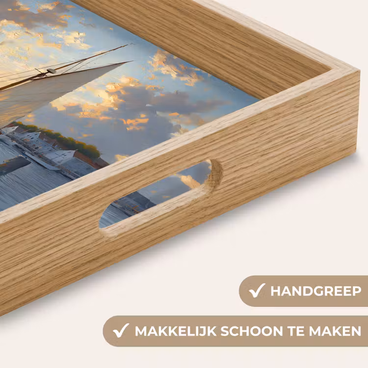 Dienblad - Zeilboot - Zon - Pier - Hout — 5