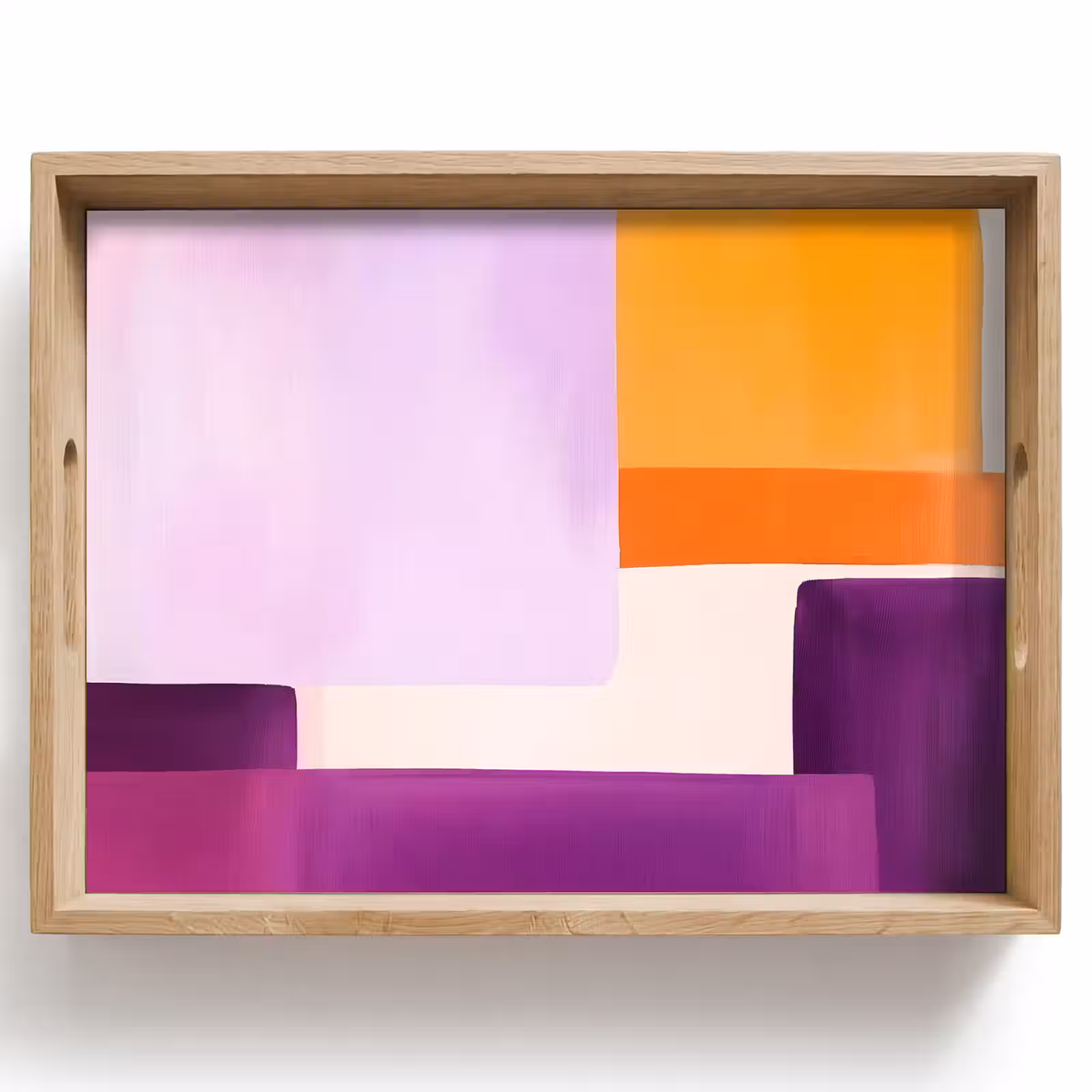 Dienblad - Vlakken - Abstract - Rechthoekig - Oranje — 1