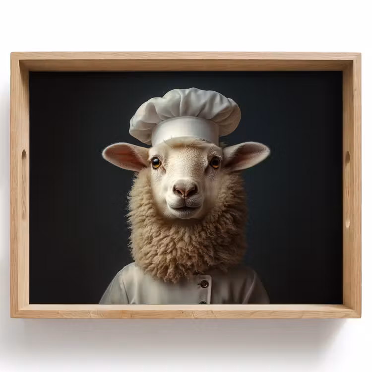 Dienblad - Schaap - Wol - Kok — 1