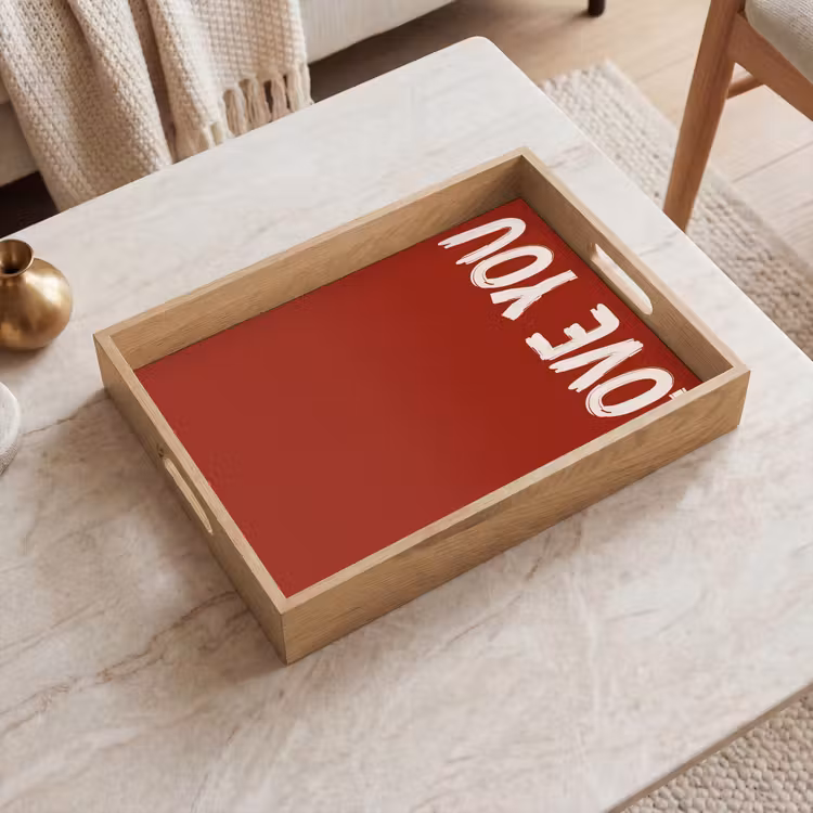 Dienblad - Schuin - Loveyou - Rood — 2