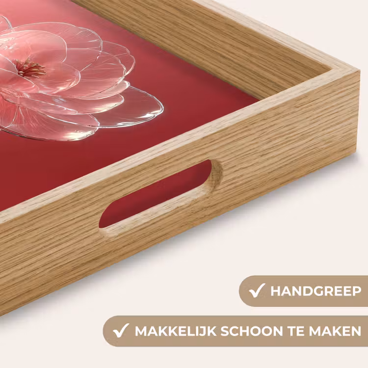 Dienblad - Sierlijk - Bloem - Roze - Glazen — 5