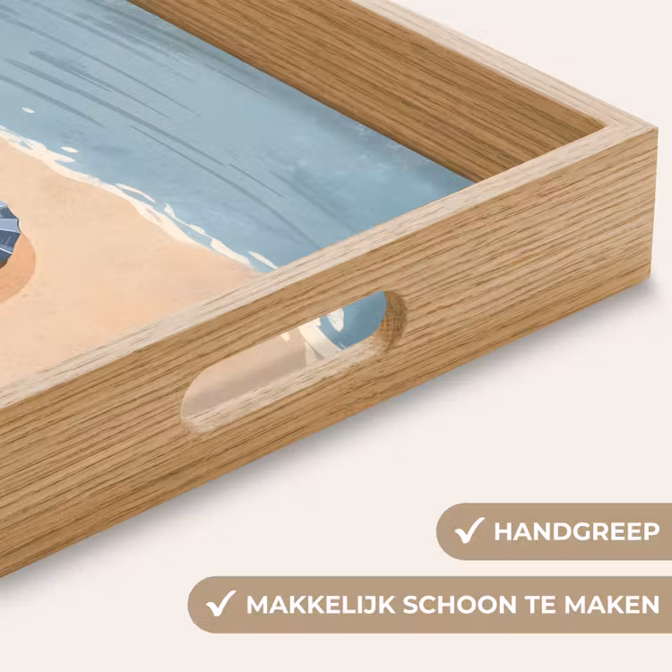 Dienblad - Strandlaken - Strepen - Parasol - Strand — 5