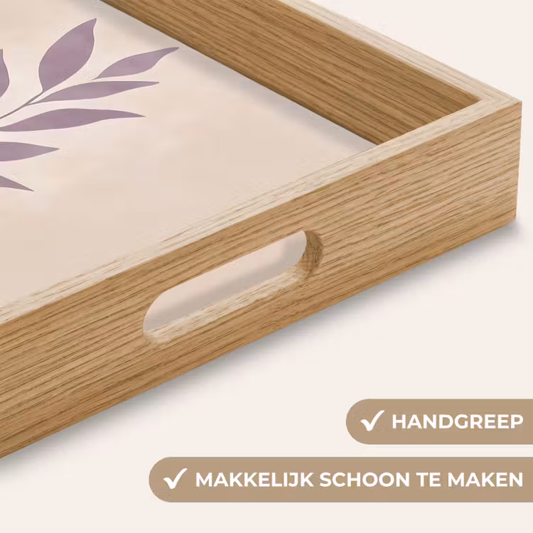 Dienblad - Tak - Bladeren - Minimalistisch - Beige — 5