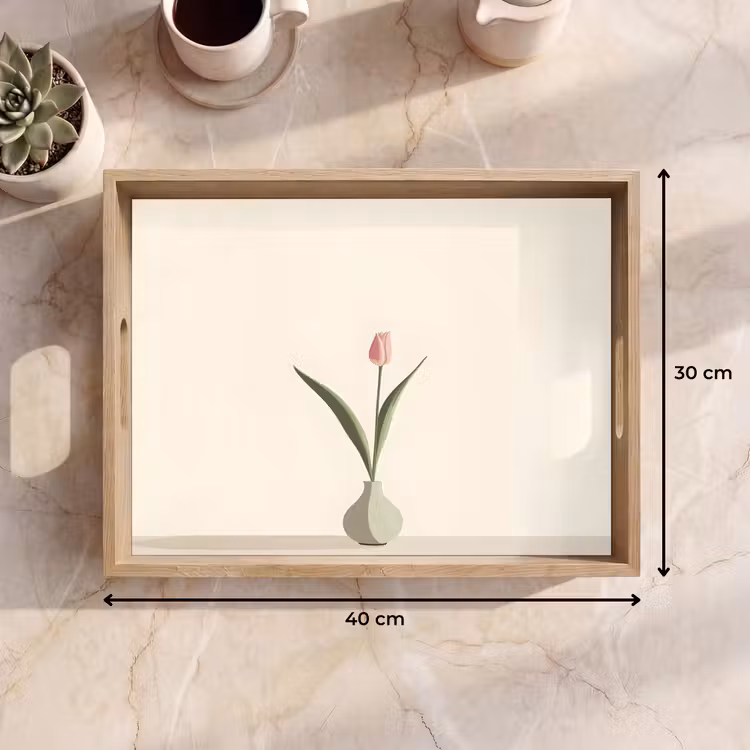 Dienblad - Tulp - Vaas - Beige — 9